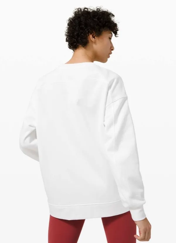Lululemon Perfectly Oversized Crew White 6 - Image 5