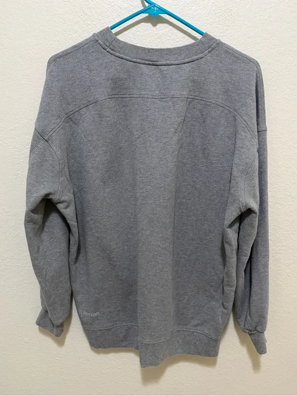 Lululemon Gray Oversized Crewneck Hoodie M/L - Image 2