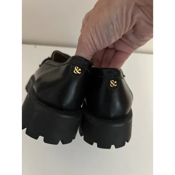 Sam‎ & Libby Chunky Remi Platform Loafer Gold Chain Y2K 90s Style Size 9.5 NEW - Image 3