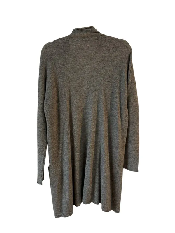 Cuyana Single Origin Cashmere Long Cardigan Gray Size M/L - Image 3