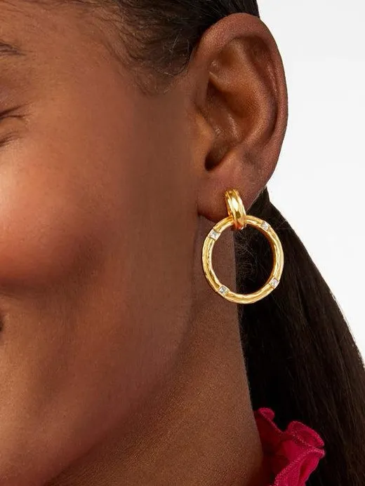 Julie Vos Astor Doorknocker Earring Gold - Image 2