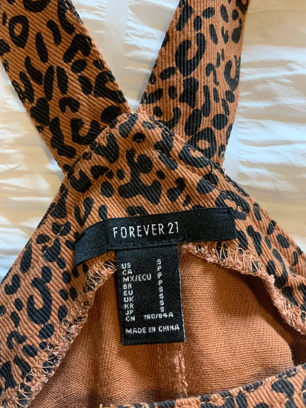 Forever 21 Leopard  Overall Dress - Image 6