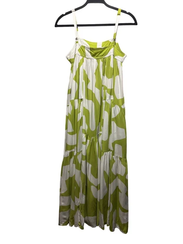 Anthropologie Abel The Label Bright Citron Maxi Dress Size S - Image 4