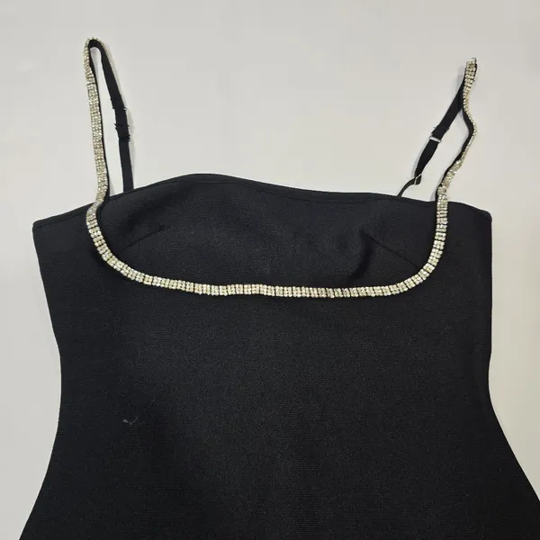 Superdown Pollie Mini Dress in Black - Image 5
