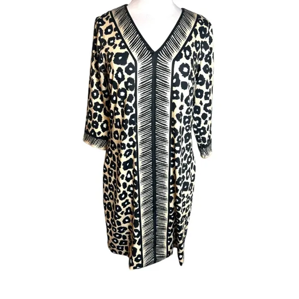 NWT Gretchen Scott Bordertown dress Me Jane leopard Sz‎ XS - Image 2