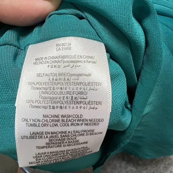BCBGeneration Teal‎ Popover Tulip Mini Dress XS Sleeveless - Image 7