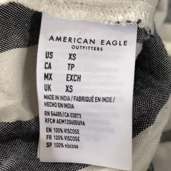 American Eagle Striped Pull On Pants Size XS - Image 14