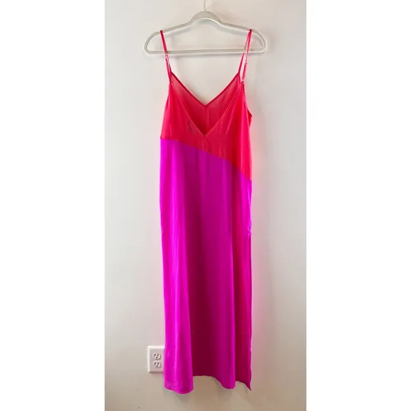 Lulus Seaside Retreat Coral Maxi Cover-Up Dress Red and Magenta Small - Image 4