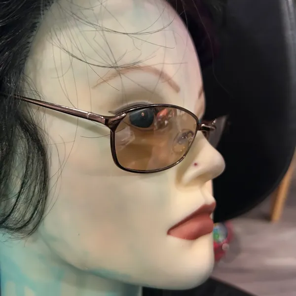 Women's Brown Tinted Oval Sunglasses includes Ray Ban Hard case - Image 5