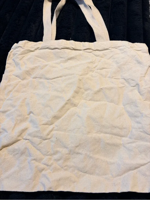 Portland Oregon Graphic Canvas Tote - Cream with Black Print - Image 3