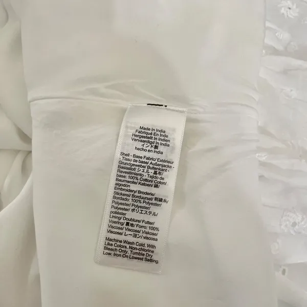 NWT!! J. CREW Sorrento Dress Cotton Voile Solid White Bridal Preppy XXS XX-Small - Image 14