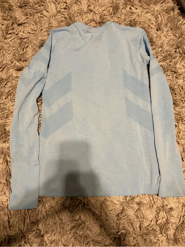 GAP Light Blue Crewneck Long Sleeve Top - Image 3