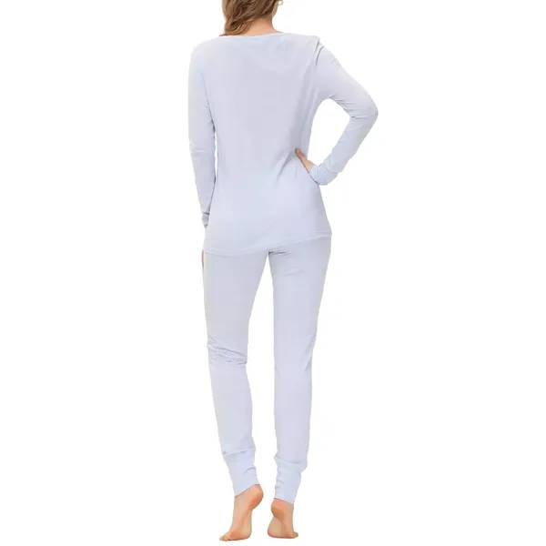 Ink+ivy Womens Loungewear Shirt Top IIW16133S Arctic Ice Blue M - Image 6