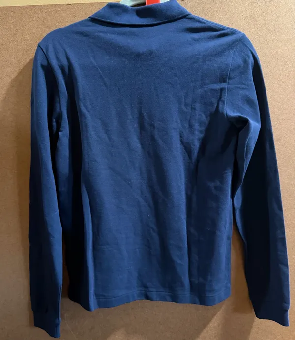 Lacoste kids Polo Shirt navy blue long sleeve 14 years - Image 3