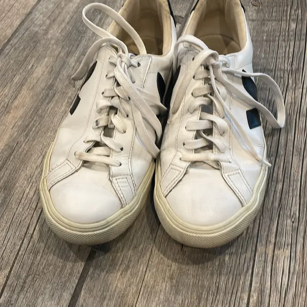 Veja women’s White and Black Sneakers - Image 4