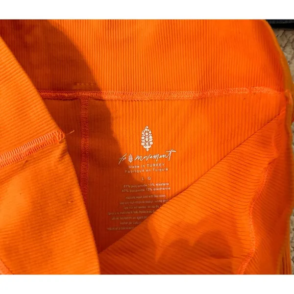 Free people movement orange shorts - Image 3