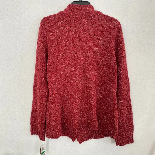 Charter Club Red Knit Cardigan Sweater Womens Size L‎ Wool Blend Button Front - Image 8