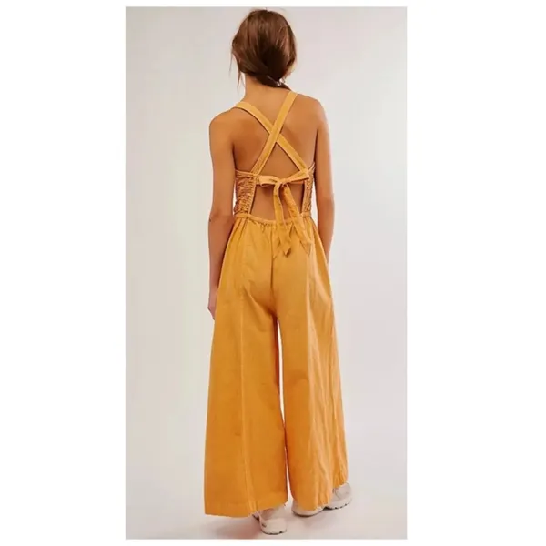 Free People Forever And Always Ruched One-piece Jumpsuit Size Medium - Image 2
