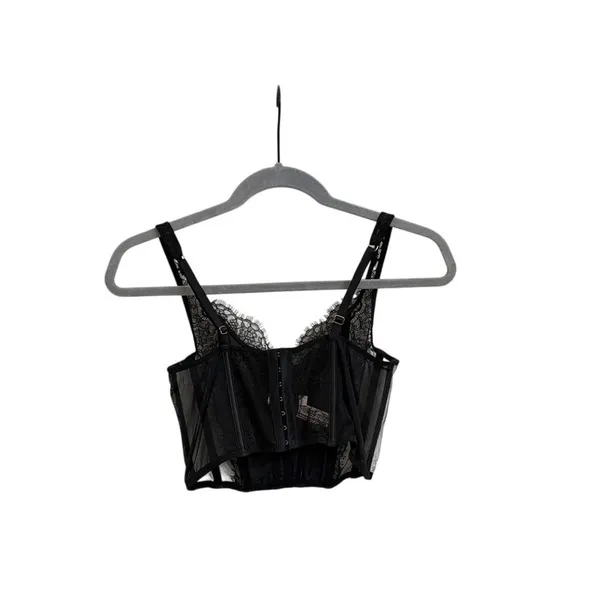 Victoria's Secret Lingerie Dream Angels Unlined Lace Up Corset Top Size Medium - Image 3