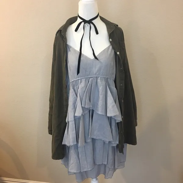 BCBG BCBGenration ruffle layer summer slip dress - Image 6