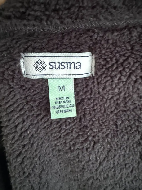SUSINA Black Faux Suede Vest Size Medium NEW NWT - Image 7