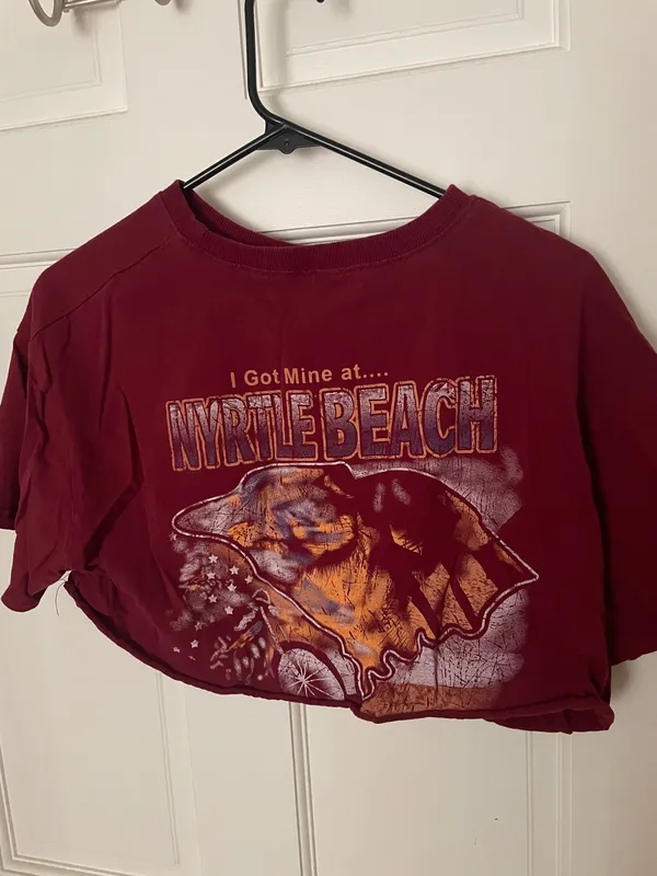 Cropped Tee Red Size XL - Image 2
