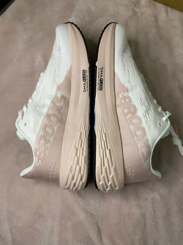 Brooks Women's White & Blush Launch Running Shoes size 7 - Image 5