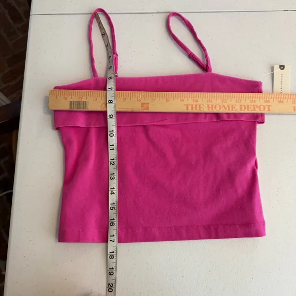 Anthropologie Pilcro Foldover Cami Tank Top in Pink Size XS‎ NWT summer spring - Image 6