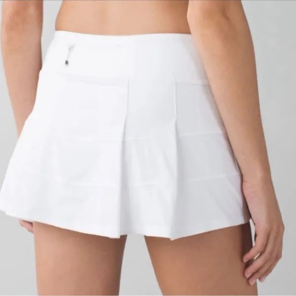 Lululemon pace rival skirt size 8 in‎ white - Image 2