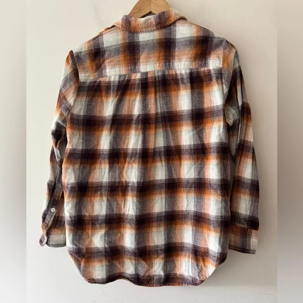 Madewell Flannel Side-Button Oversized‎ Ex-Boyfriend Shirt in Bickett Plaid - Image 8