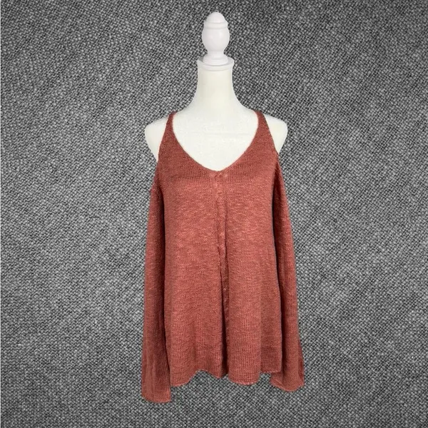 Dusty Rose Sleeveless Knit Flare Dress - Image 2