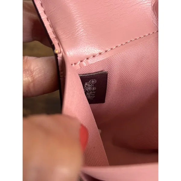Coach Soft Wallet OS Pink Signature Canvas Leather Slim Envelope F57319 - Image 6