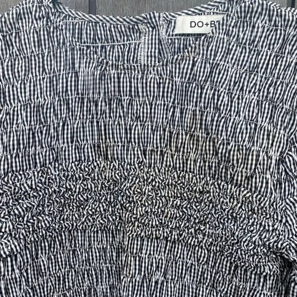 Do +‎ Be Shirred Gingham Top - Image 3