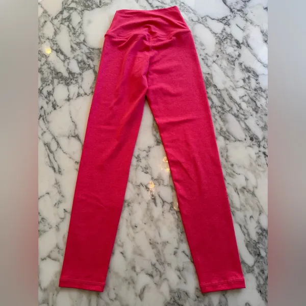 NWOT quince ultrasoft high-rise legging heather coral Sz XS - Image 4
