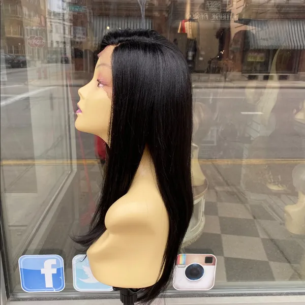 Black sidePart Lacefront wig - Image 2