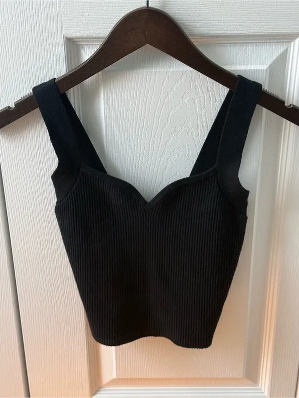 Abercrombie & Fitch Black Ottoman Sweetheart Tank - Image 2