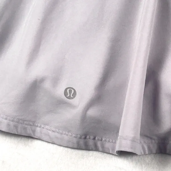 Lululemon Tennis Skirt Skort Womens Play Off The Pleats Golf Silver Lilac Size 6 - Image 12