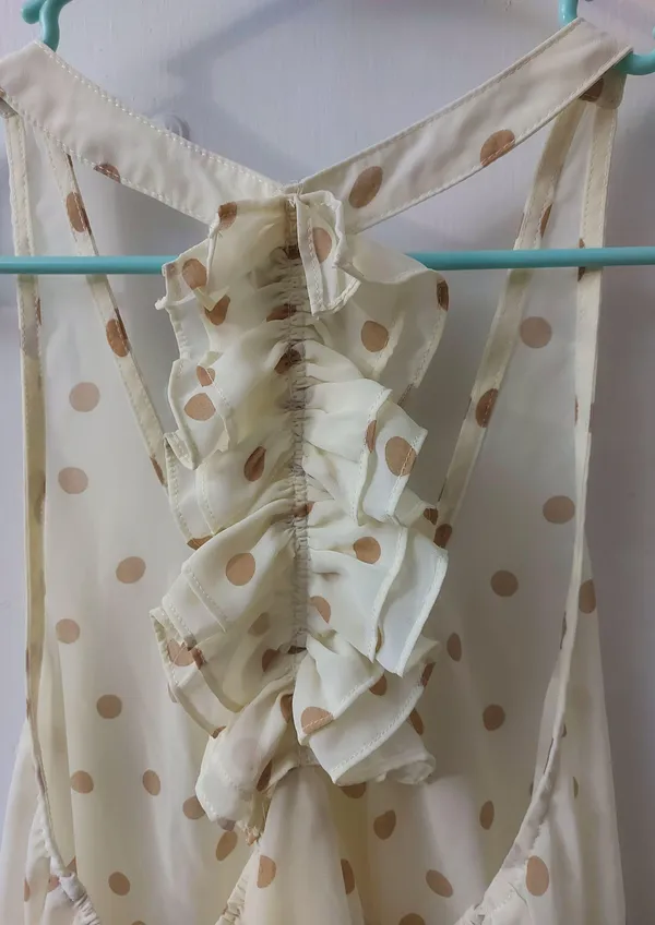 Fa’brik Polka Dot Ruffled Triangle Top - Image 5