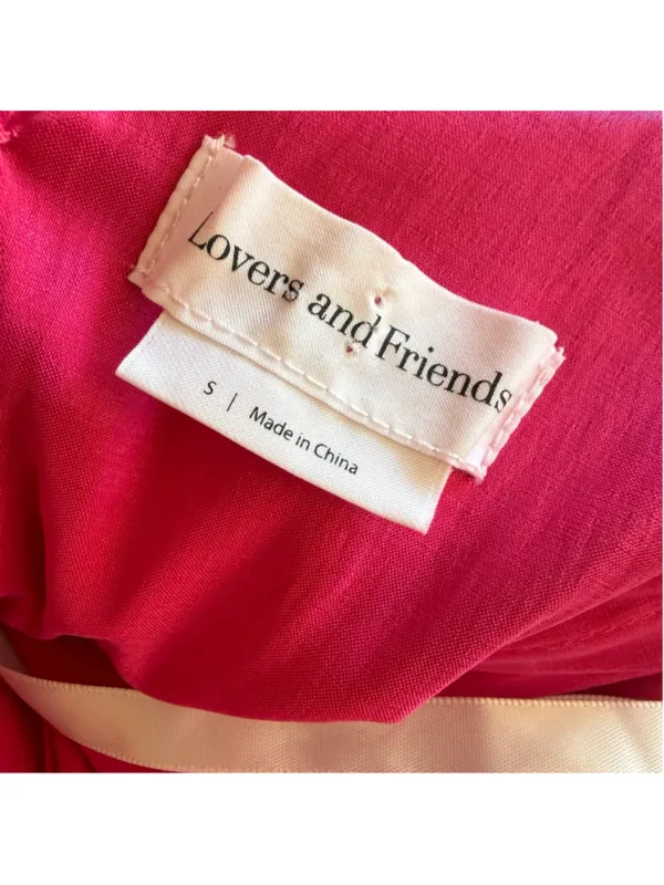 Lovers & Friends mini dress sexy pink ruffled wedding guest cocktail glam prom S - Image 8