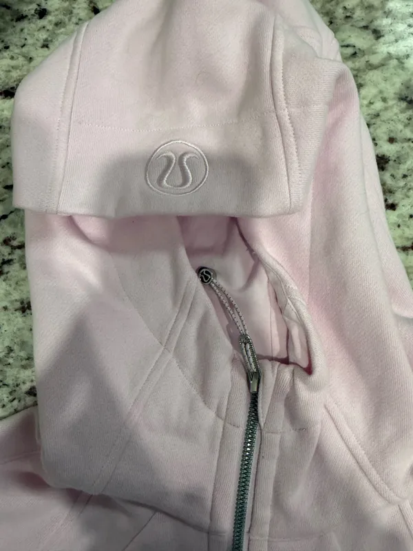 Pink Lululemon Cropped Scuba - Image 2