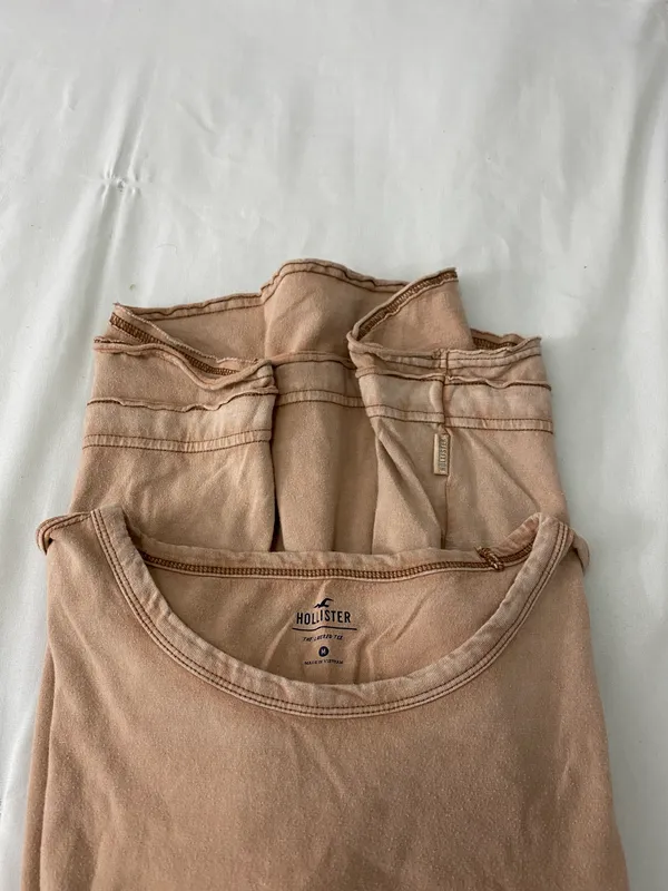 Hollister Tan Layered Shirt - Image 5