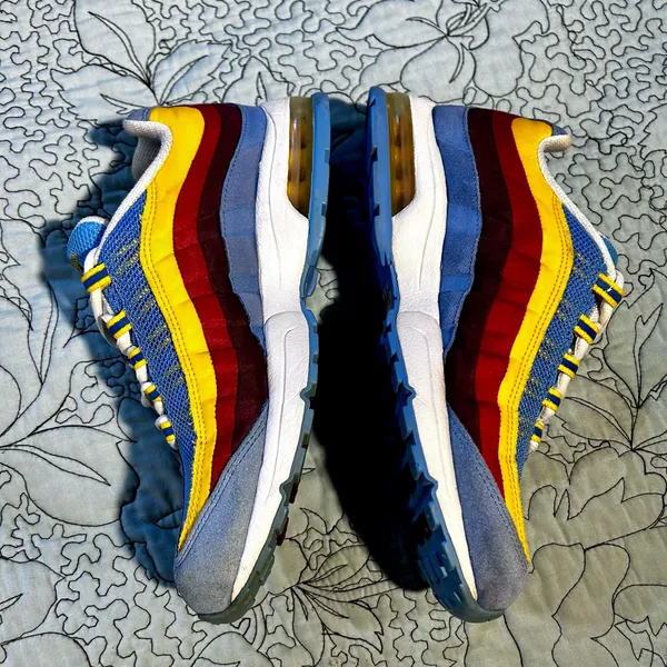Nike Air Max 95 Zen University Blue Team Red Varsity Yellow White Sz 7 💛 - Image 5