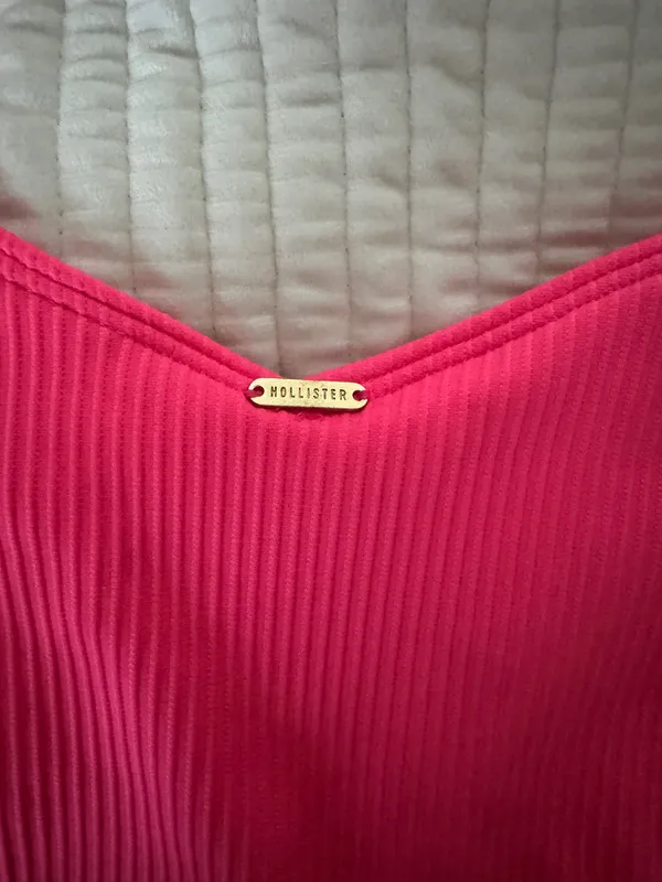 Hollister Bikini Set Ribbed Pink - Image 3
