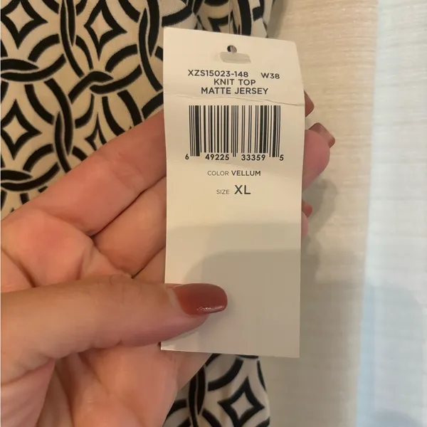Vintage BCBG XL Top NWT Black - Image 2