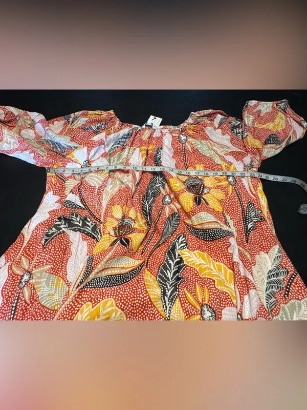 Elizabeth and James Marika "Uptown Garden" 100% Cotton dress size XL NWT - Image 12