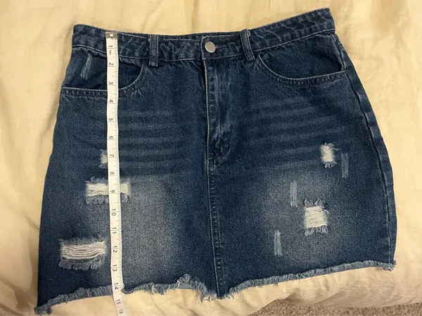Denim Mini Skirt - Image 3