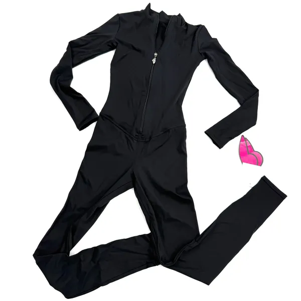 Workout Jumpsuit Gym Romper Long Sleeve Athletic Romper One Piece Slim Fit Yoga - Image 8