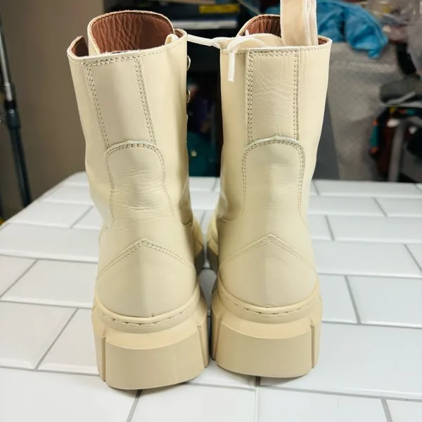 ALOHAS Can Can Leather Lace up Boot in Beige EU 36/US 6‎ - Image 13