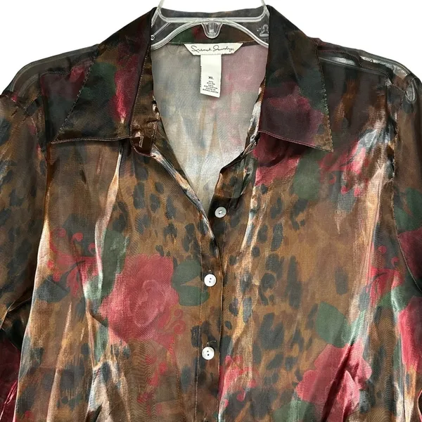 French Laundry Sheer Blouse - Image 2