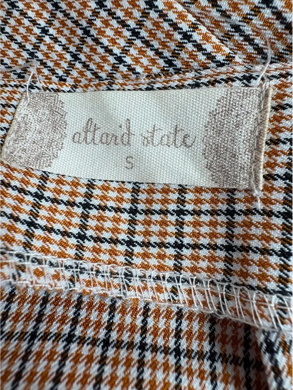 Altard State Women's Small Plaid Mini Skirt with Front Pockets - Image 6